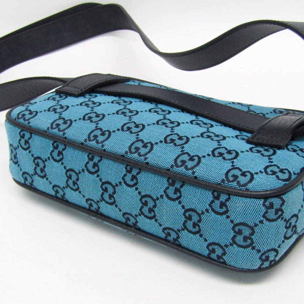 GUCCI Authentic Blue Leather Fanny Pack - Picture 4 of 12
